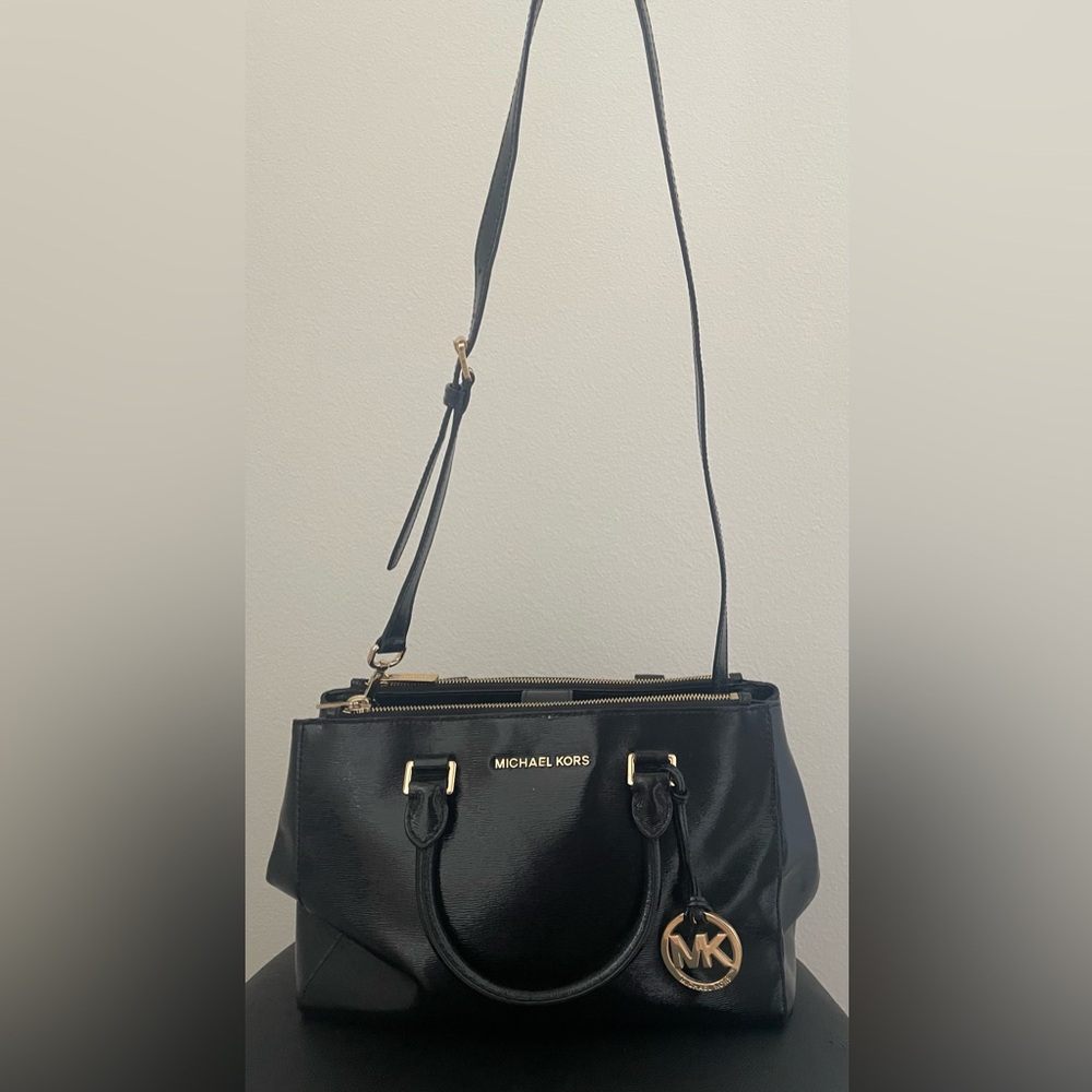 Michael Kors Selma Patent Leather Medium Satchel